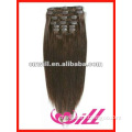 100% Brazilian Human Hair Clip In Hair Extensions Virgin Remy Brazilian Hair
